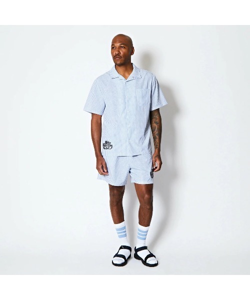 AKTR(アクター)の「AKTR FREEDOM STRIPE SHIRTS(アクター フリーダム ストライプ シャツ)(シャツ/ブラウス・メンズ・ブルー系/グリーン系・MEDIUM/LARGE/X-LARGE/XX-LARGE)」の2枚目の写真