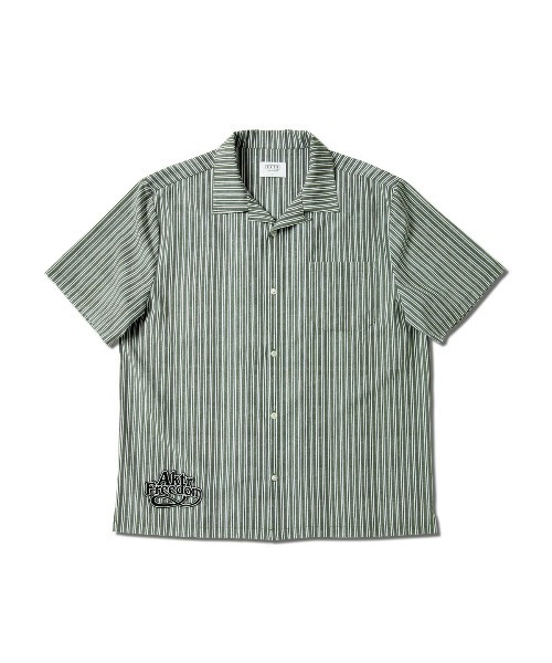 AKTR(アクター)の「AKTR FREEDOM STRIPE SHIRTS(アクター フリーダム ストライプ シャツ)(シャツ/ブラウス・メンズ・ブルー系/グリーン系・MEDIUM/LARGE/X-LARGE/XX-LARGE)」の3枚目の写真
