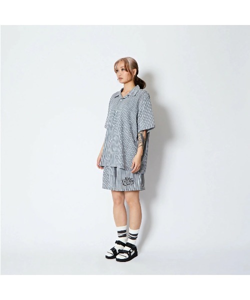 AKTR(アクター)の「AKTR FREEDOM STRIPE SHIRTS(アクター フリーダム ストライプ シャツ)(シャツ/ブラウス・メンズ・ブルー系/グリーン系・MEDIUM/LARGE/X-LARGE/XX-LARGE)」の8枚目の写真
