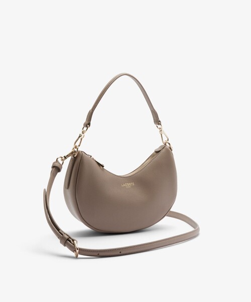 LACOSTE ラコステ　ショルダーバッグ　ハーフムーン　PVC シャンゼリゼ レザーハーフムーンショルダーバッグ（ショルダーバッグ