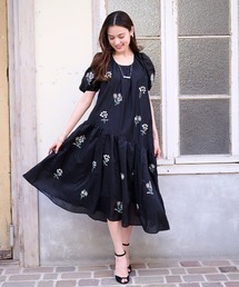 チェスティ　ワンピース　花　黒 ブルームフラワーワンピース |【公式】Chestyオンラインショップ