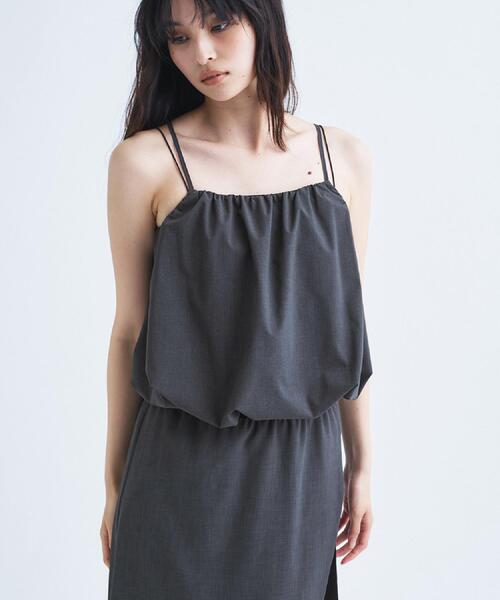 CODE A(コードエー)の「balloon cami(シャツ/ブラウス・レディース・ホワイト/ダークグレー・00)」の3枚目の写真