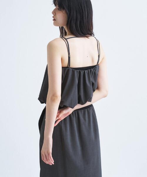 CODE A(コードエー)の「balloon cami(シャツ/ブラウス・レディース・ホワイト/ダークグレー・00)」の4枚目の写真