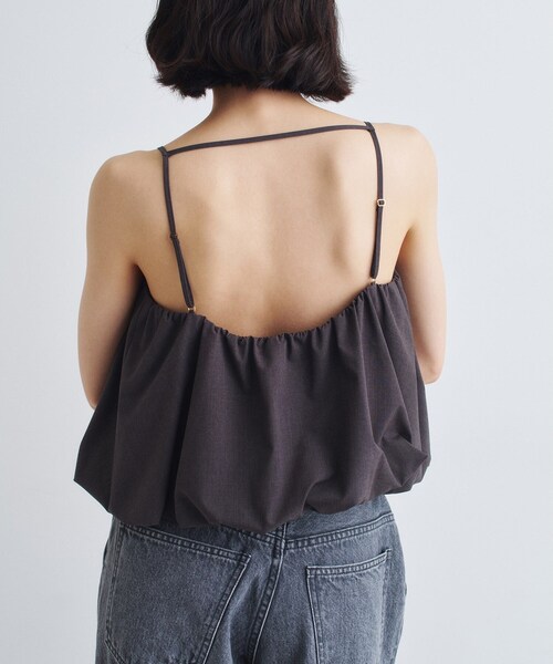 CODE A(コードエー)の「balloon cami(シャツ/ブラウス・レディース・ホワイト/ダークグレー・00)」の8枚目の写真