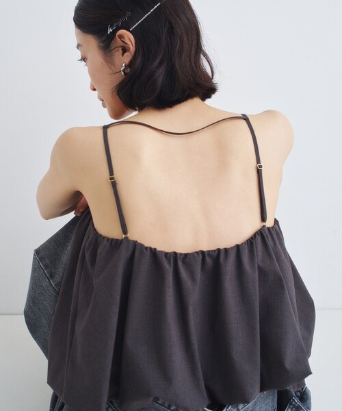 CODE A(コードエー)の「balloon cami(シャツ/ブラウス・レディース・ホワイト/ダークグレー・00)」の11枚目の写真