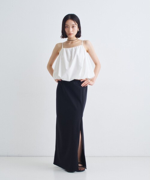 CODE A(コードエー)の「balloon cami(シャツ/ブラウス・レディース・ホワイト/ダークグレー・00)」の14枚目の写真