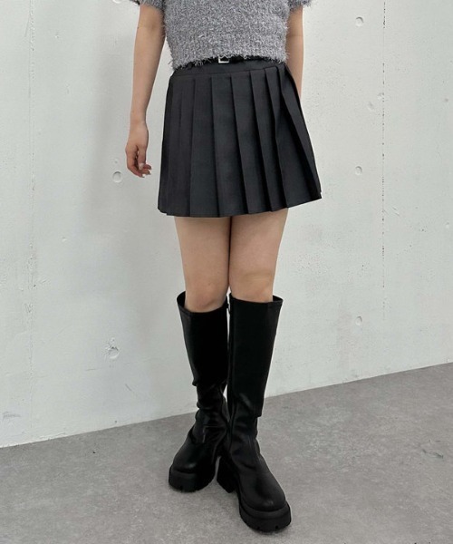 archives（アルシーヴ）の「切替プリーツミニスカート（スカート・レディース・モカ/ベージュ/グレー・MEDIUM）」の13枚目の写真