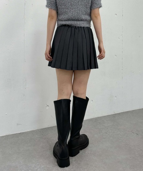 archives（アルシーヴ）の「切替プリーツミニスカート（スカート・レディース・モカ/ベージュ/グレー・MEDIUM）」の14枚目の写真