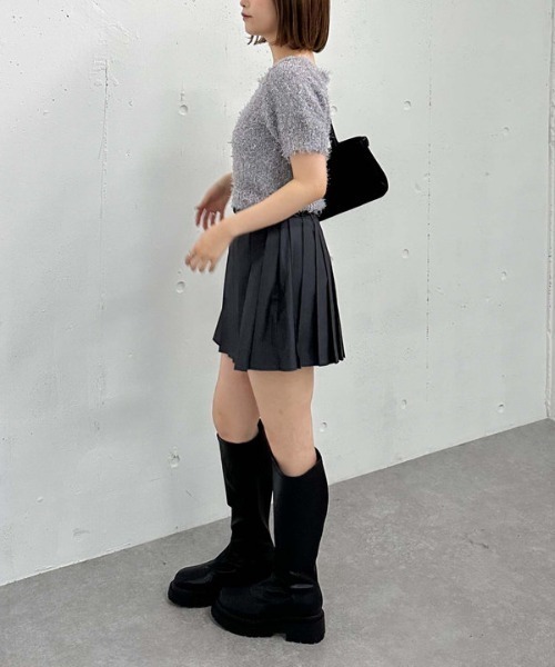 archives（アルシーヴ）の「切替プリーツミニスカート（スカート・レディース・モカ/ベージュ/グレー・MEDIUM）」の18枚目の写真