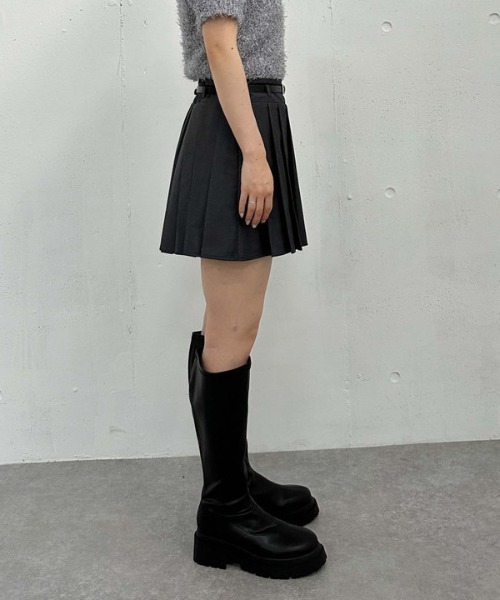 archives（アルシーヴ）の「切替プリーツミニスカート（スカート・レディース・モカ/ベージュ/グレー/ブラック・MEDIUM）」の14枚目の写真