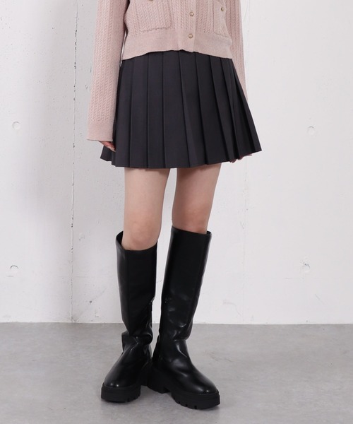archives（アルシーヴ）の「切替プリーツミニスカート（スカート・レディース・モカ/ベージュ/グレー/ブラック・MEDIUM）」の22枚目の写真