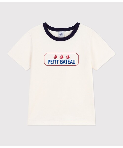 PETIT BATEAU（プチバトー）の「半袖Ｔシャツ（Tシャツ/カットソー・キッズ・オフホワイト・3YEAR/4YEAR/5YEAR）」の3枚目の写真
