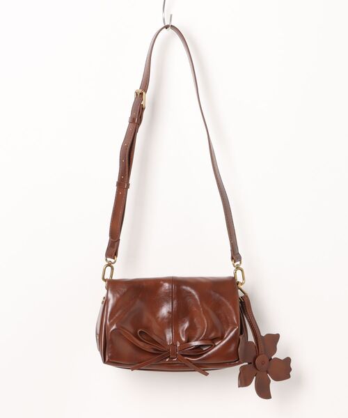 Desigual（デシグアル）の「フラワーモチーフ付きギャザーハンドルショルダーバッグ（ハンドバッグ・レディース・ブラウン・FREE）」の11枚目の写真