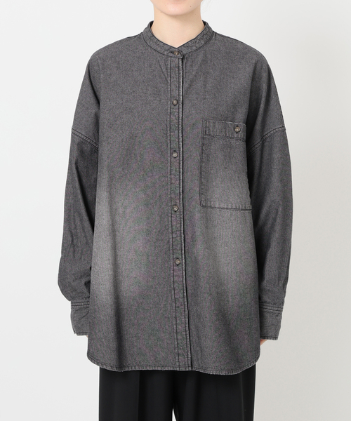 セール】《追加》バンドカラーボックスダンガリーシャツ（シャツ