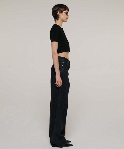 JOSE MOON(ジョゼムーン)の「CROP POLO KNIT CARDIGAN/クロップポロニットカーディガン(カーディガン/ボレロ・レディース・ホワイト/レッド/ブラック/ピンク・FREE)」の17枚目の写真