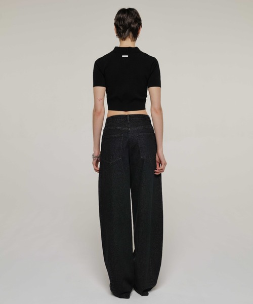 JOSE MOON(ジョゼムーン)の「CROP POLO KNIT CARDIGAN/クロップポロニットカーディガン(カーディガン/ボレロ・レディース・ホワイト/レッド/ブラック/ピンク・FREE)」の18枚目の写真