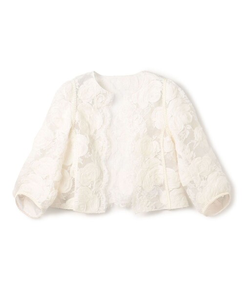 DES PRES アイボリー クロップドジャケット DES PRES アイボリー クロップドジャケット