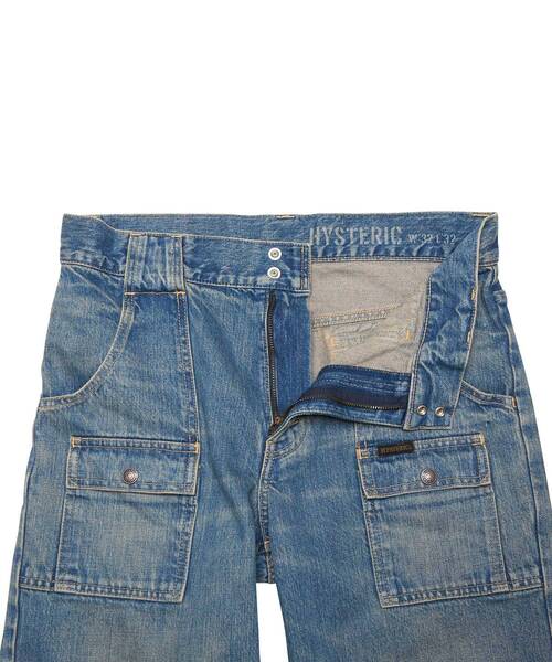 HYSTERIC GLAMOUR(ヒステリックグラマー)の「ブッシュデニムパンツ(デニムパンツ・メンズ・ライトインディゴブルー・28inch/29inch/30inch/31inch/32inch/34inch)」の3枚目の写真
