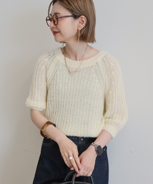 Ameri vintage シアー&ニットトップス Ameri vintage シアー&ニットトップス