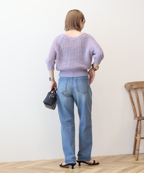 Ameri モヘヤニット アメリヴィンテージ Ameri VINTAGE 24AW AMANDA MOHAIR KNITTOP