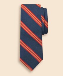 BROOKS BROTHERS（ブルックスブラザーズ）の「タッサーシルク／コットン　BB#1ストライプタイ（ネクタイ）」