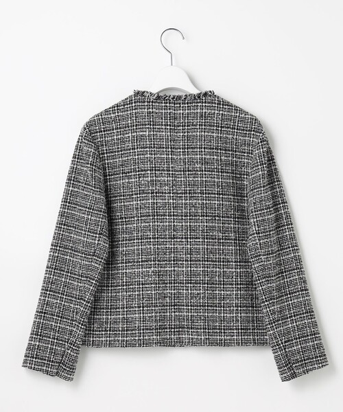 J.PRESS(ジェイプレス)の「Lightループチェック ツイード ジャケット(その他アウター・レディース・ブラック系5・T15/T13)」の10枚目の写真