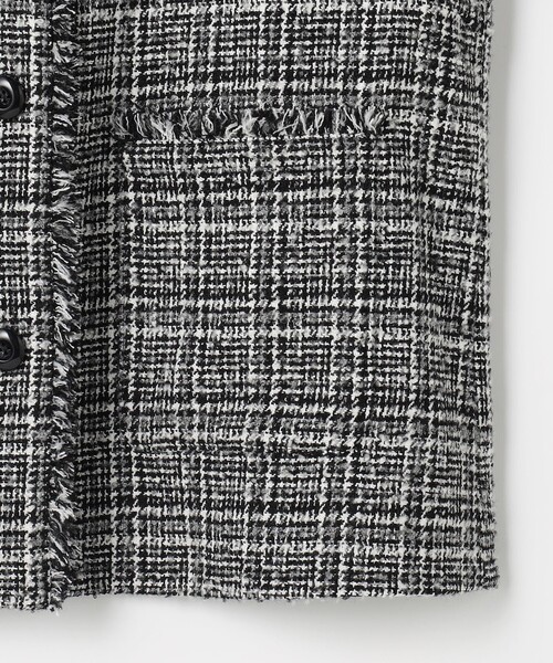 J.PRESS(ジェイプレス)の「Lightループチェック ツイード ジャケット(その他アウター・レディース・ブラック系5・T15/T13)」の13枚目の写真