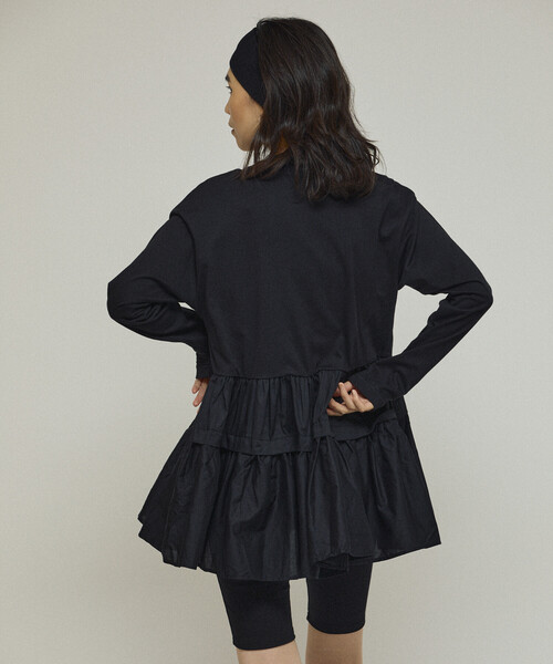 Firsthand（ファーストハンド）の「Firsthand/ファーストハンド オーガニックコットン ティアード切り替えロンT / ロングスリーブTシャツ（Tシャツ/カットソー・レディース・ブラック/その他/ホワイト・FREE）」の16枚目の写真