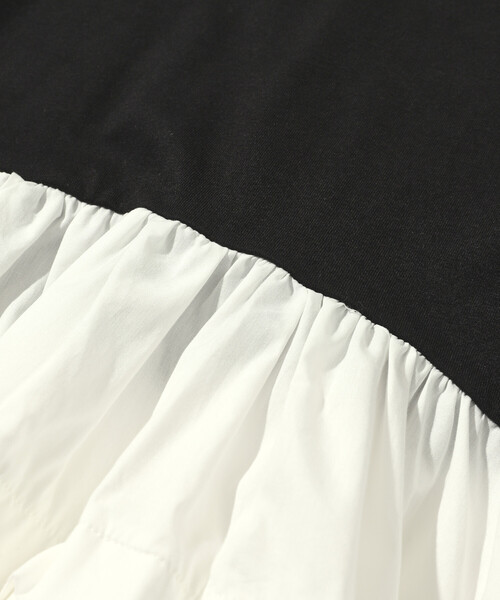 Firsthand（ファーストハンド）の「Firsthand/ファーストハンド オーガニックコットン ティアード切り替えロンT / ロングスリーブTシャツ（Tシャツ/カットソー・レディース・ブラック/その他/ホワイト・FREE）」の11枚目の写真