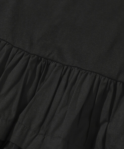 Firsthand（ファーストハンド）の「Firsthand/ファーストハンド オーガニックコットン ティアード切り替えロンT / ロングスリーブTシャツ（Tシャツ/カットソー・レディース・ブラック/その他/ホワイト・FREE）」の4枚目の写真