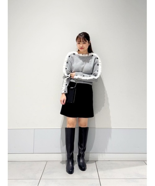 LOULOU WILLOUGHBY（ルルウィルビー）の「【LOULOU WILLOUGHBY】Ｗダブルクロスショートパンツ（その他パンツ・レディース・オフホワイト/ブラック・1/2）」の17枚目の写真