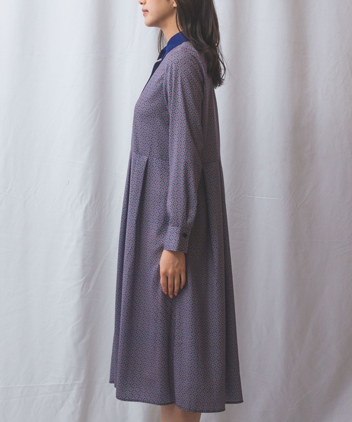 NARACAMICIE（ナラカミーチェ）の「【NARACAMICIE】幾何柄ワンピース（ワンピース・レディース・レッド/ネイビー・XL/M）」の16枚目の写真