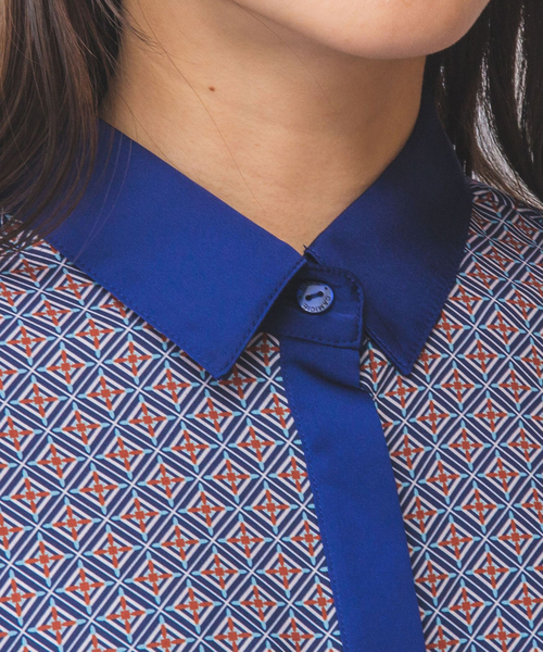 NARACAMICIE（ナラカミーチェ）の「【NARACAMICIE】幾何柄ワンピース（ワンピース・レディース・レッド/ネイビー・XL/M）」の18枚目の写真