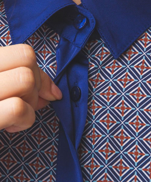 NARACAMICIE（ナラカミーチェ）の「【NARACAMICIE】幾何柄ワンピース（ワンピース・レディース・レッド/ネイビー・XL/M）」の20枚目の写真