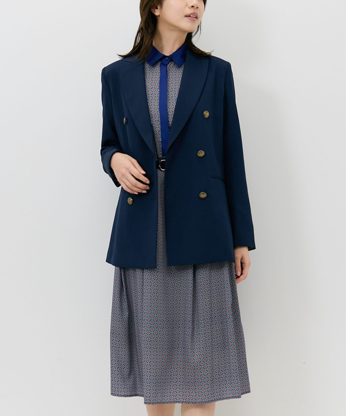 NARACAMICIE（ナラカミーチェ）の「【NARACAMICIE】幾何柄ワンピース（ワンピース・レディース・レッド/ネイビー・XL/M）」の22枚目の写真