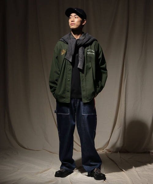 niko and...（ニコアンド）の「ベトジャンモチーフベースボールシャツ（シャツ/ブラウス・メンズ・ボルドー/カーキ/チャコール・MEDIUM/LARGE）」の19枚目の写真