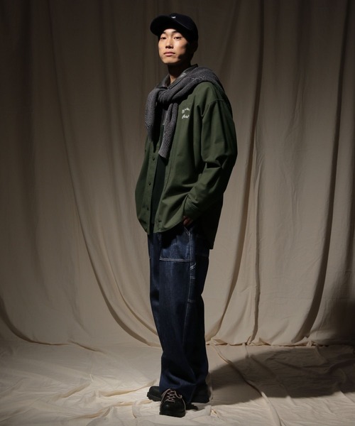 niko and...（ニコアンド）の「ベトジャンモチーフベースボールシャツ（シャツ/ブラウス・メンズ・ボルドー/カーキ/チャコール・MEDIUM/LARGE）」の20枚目の写真