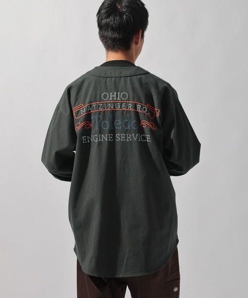 セール】ベトジャンモチーフベースボールシャツ（シャツ/ブラウス