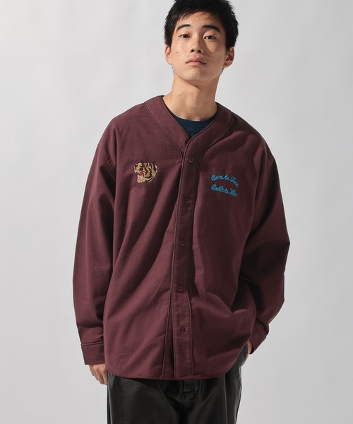 セール】ベトジャンモチーフベースボールシャツ（シャツ/ブラウス