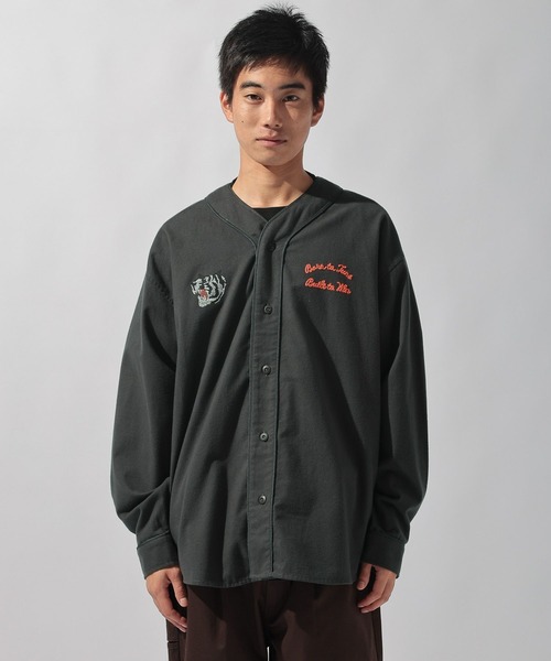 セール】ベトジャンモチーフベースボールシャツ（シャツ/ブラウス