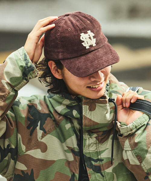 NAUTICA（ノーティカ）の「NAUTICA/ノーティカ ヴォンテージライク コーデュロイ フェルトロゴキャップ（キャップ・メンズ・ブラック/オリーブ/ブラウン・ﾌﾘ-）」の6枚目の写真