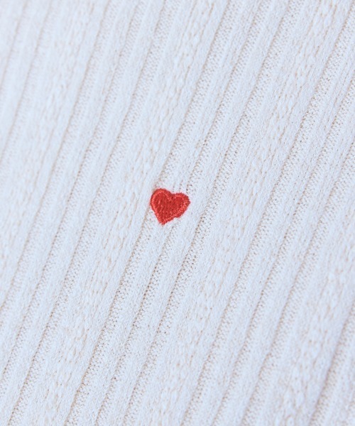 marun（マルン）の「＜大きいサイズ＞オリジナルハート刺しゅうリブカットソー marun（Tシャツ/カットソー・レディース・アイボリー/ブラック・L/LL/3L/4L/5L）」の17枚目の写真
