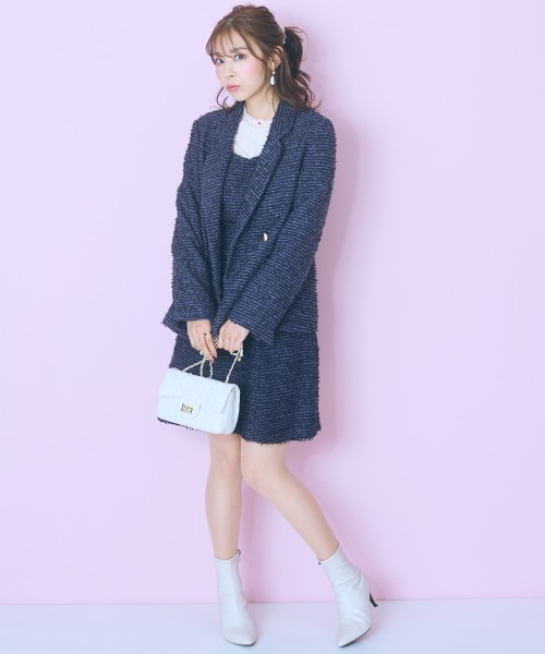 marun（マルン）の「＜大きいサイズ＞オリジナルハート刺しゅうリブカットソー marun（Tシャツ/カットソー・レディース・アイボリー/ブラック・L/LL/3L/4L/5L）」の9枚目の写真