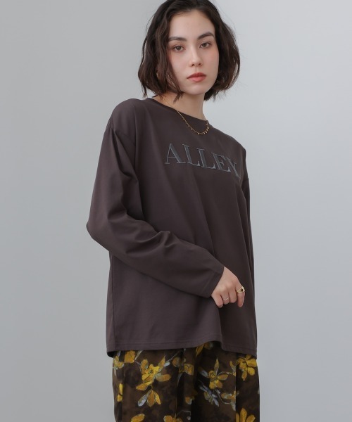Bou Jeloud(ブージュルード)の「厚盛り刺しゅうロンT(Tシャツ/カットソー・レディース・ベージュ/チャコールグレー/ブラック・FREE)」の5枚目の写真