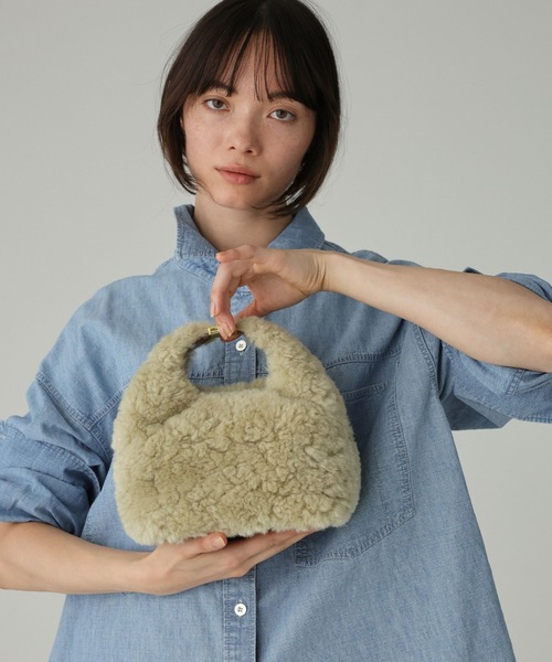 BABYLONE（バビロン）の「【SINBONO】ワンハンドルショルダー（ショルダーバッグ・レディース・ライトベージュ/シルバー・フリー）」の6枚目の写真