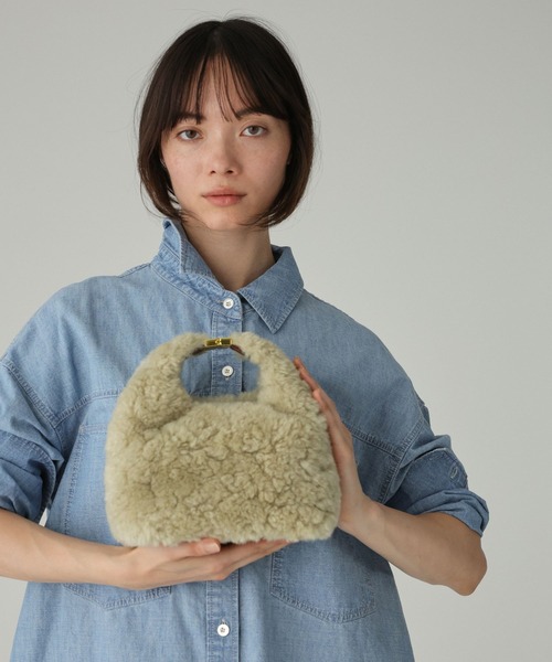 BABYLONE（バビロン）の「【SINBONO】ワンハンドルショルダー（ショルダーバッグ・レディース・ライトベージュ/シルバー・フリー）」の7枚目の写真