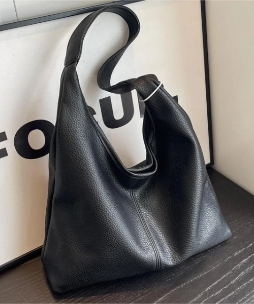cammie(キャミー)の「フェイクレザートライアングルトートバッグ(トートバッグ・レディース・ブラック/ブラウン・F)」の10枚目の写真