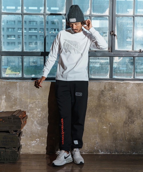 seventy seven(セブンティセブン)の「mlt5422-heavy onz USA cotton L-S t-shirt(77continent) ロングスリーブTシャツ(7725W130)(Tシャツ/カットソー・メンズ・サンドベージュ/ブラック/ホワイト・XL/L/M/S)」の12枚目の写真
