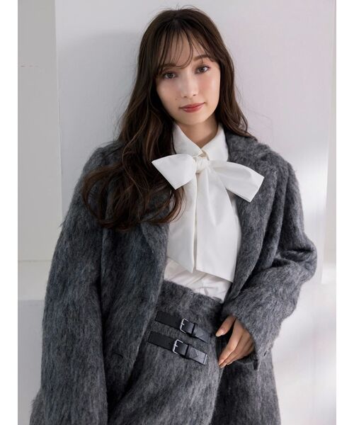 WEB限定カラーあり】ヘアリーミドルジャケット（テーラードジャケット