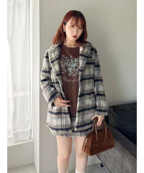 セール】【WEB限定カラーあり】ヘアリーミドルジャケット（テーラード